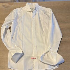 Eton Contemporary White Dress Shirt. French cuff.